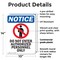 Signmission Do Not Enter Authorized OSHA Notice Sign, Plastic, 10in W x 14in L, 2PK OS-2PACK-NS-P-1014-V-11167 - alternate 2